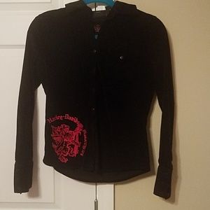 Black Harley button up
